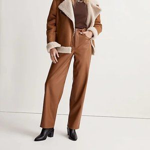 Madewell The Perfect Vintage Wide-Leg Pant: Faux Leather Edition